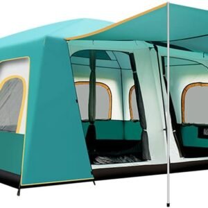 Dome Tent with 12 Windows Pop Up Tent 8-12 Person Instant Tent Large Family Camping Tent Waterproof Outdoor Tents with 2 Bedrooms 1 Living Room Interesting
