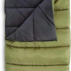 -15 Degree Fleece Lined Sleeping Bag for Adults and Kids Warm Winter Cold Weather Lightweight Portable for Camping, Backpacking, Hiking, Outdoors