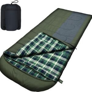 0 Degree Sleeping Bags Waterproof for Adults, Cold Weather Machine Washable Sleeping Bag with Compression Sack for 3-4 Season Camping Outdoor